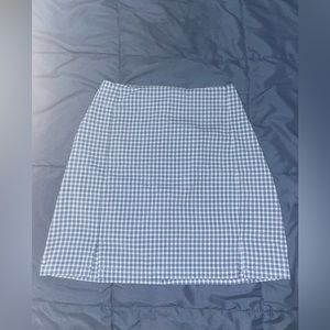 Brandy Melville plaid blue skirt